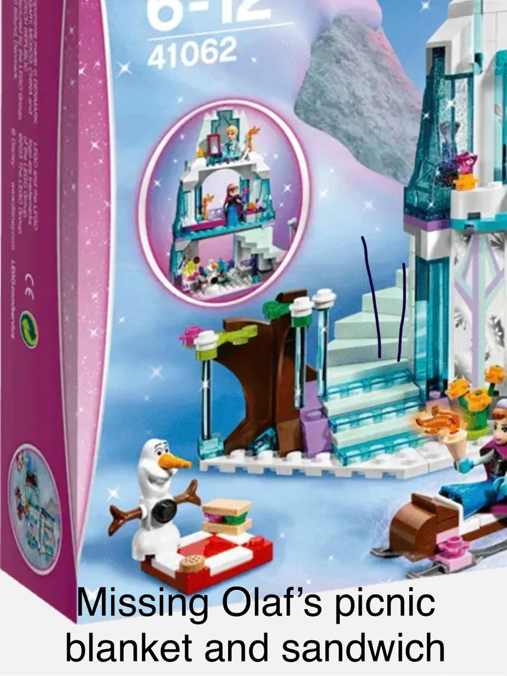 LEGO Disney Princess 41062 – Elsa's Sparkling Ice Castle (Retired)
